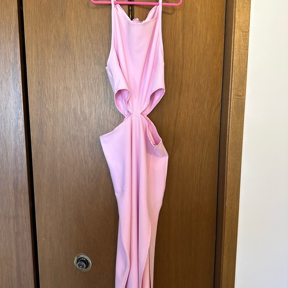 Pink Cut-Out Midi Dress - Picture 2 of 2